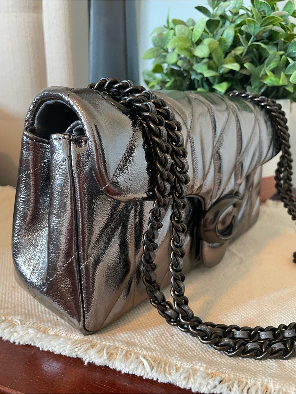 Coach quilted Tabby 26 anthracite metallic - Picture 9 of 13